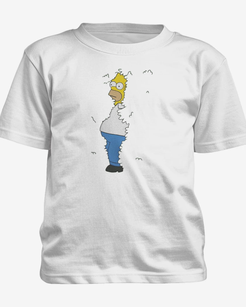 Polera de niño Blanco de Homero arbusto