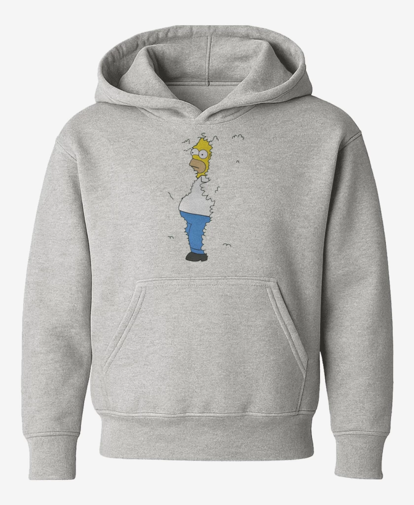 Poleron de niño Gris Melange de Homero arbusto