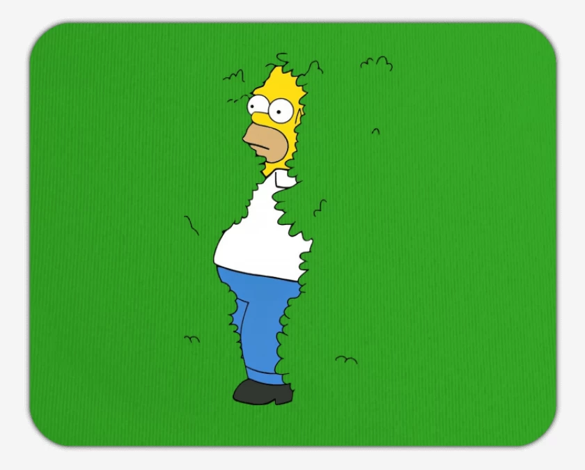 Mousepad Homero arbusto