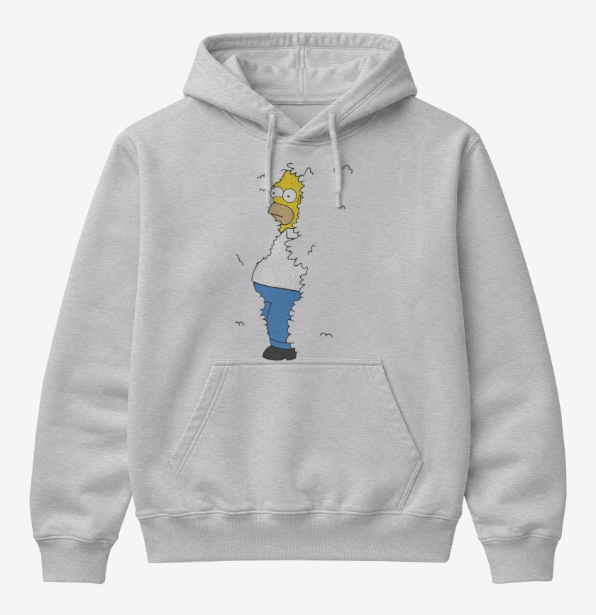 Poleron Canguro básico Homero arbusto