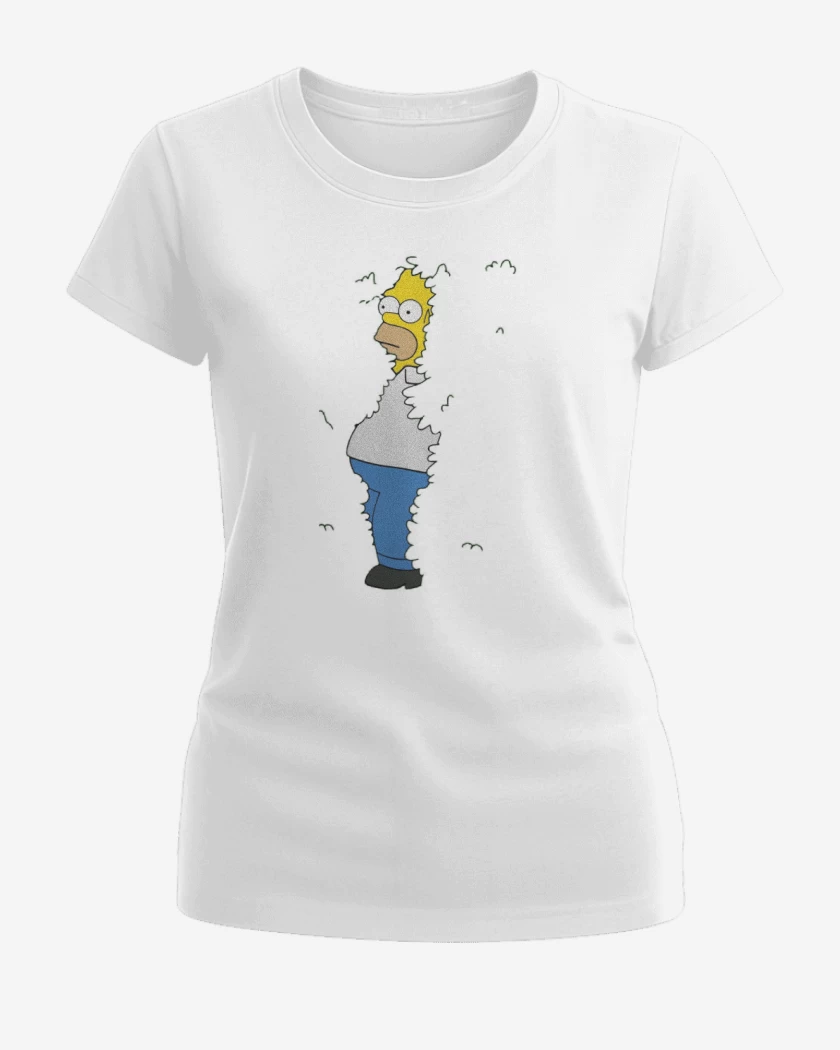 Polera de Mujer Blanco de Homero arbusto