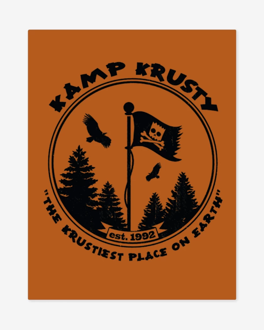 Print metalico Naranjo de Kamp Krusty Bart