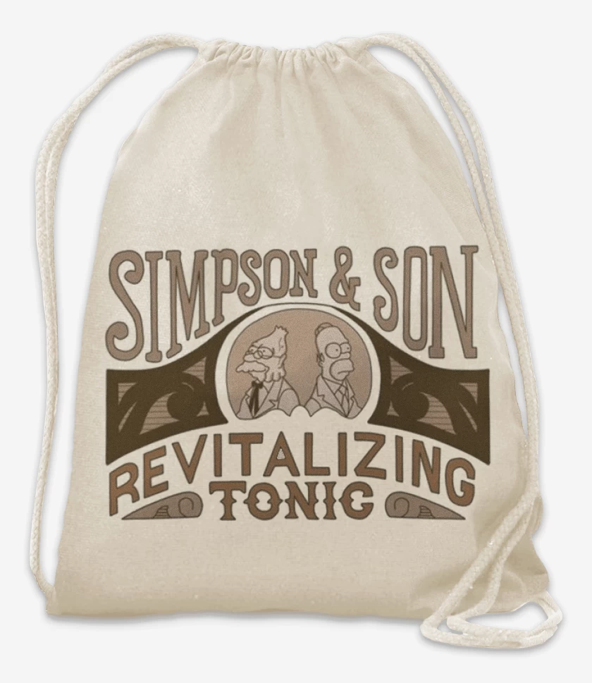 Mochila Blanco de Simpson e hijo