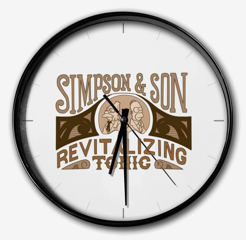 Reloj Blanco de Simpson e hijo