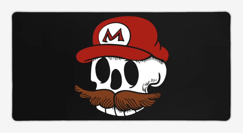 Mouse pad Gamer Negro de Skull Bros V2