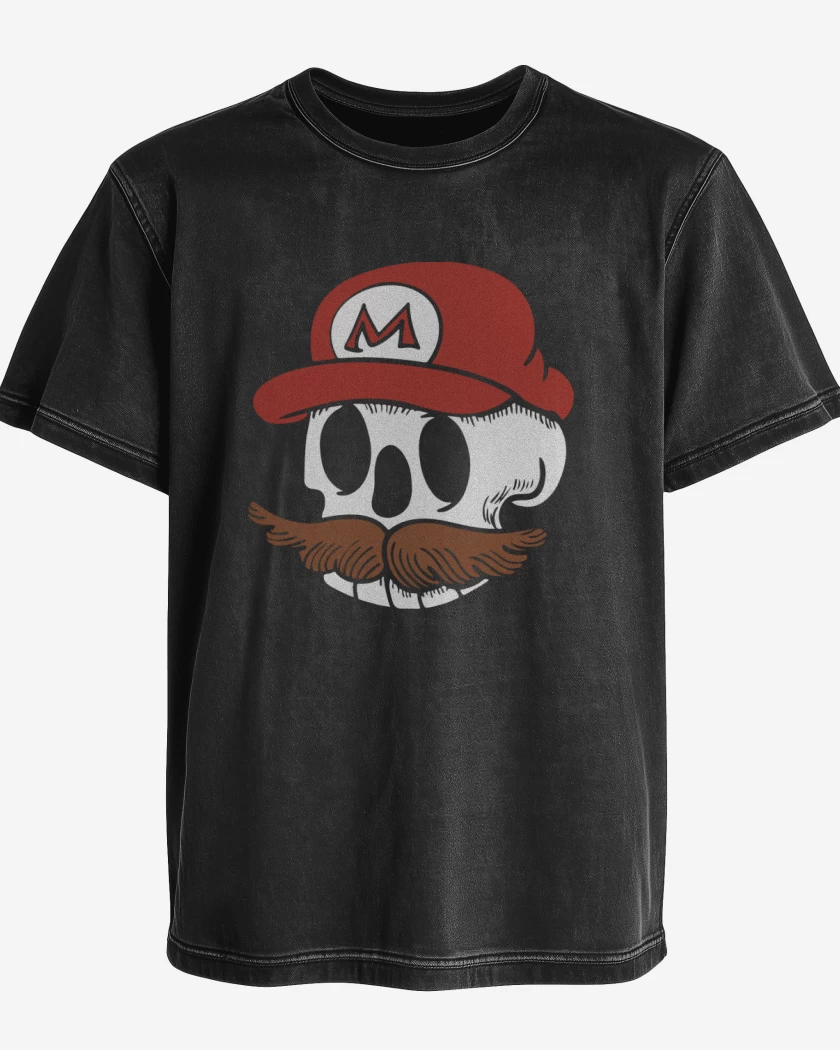 Polera desgastada Skull Bros V2