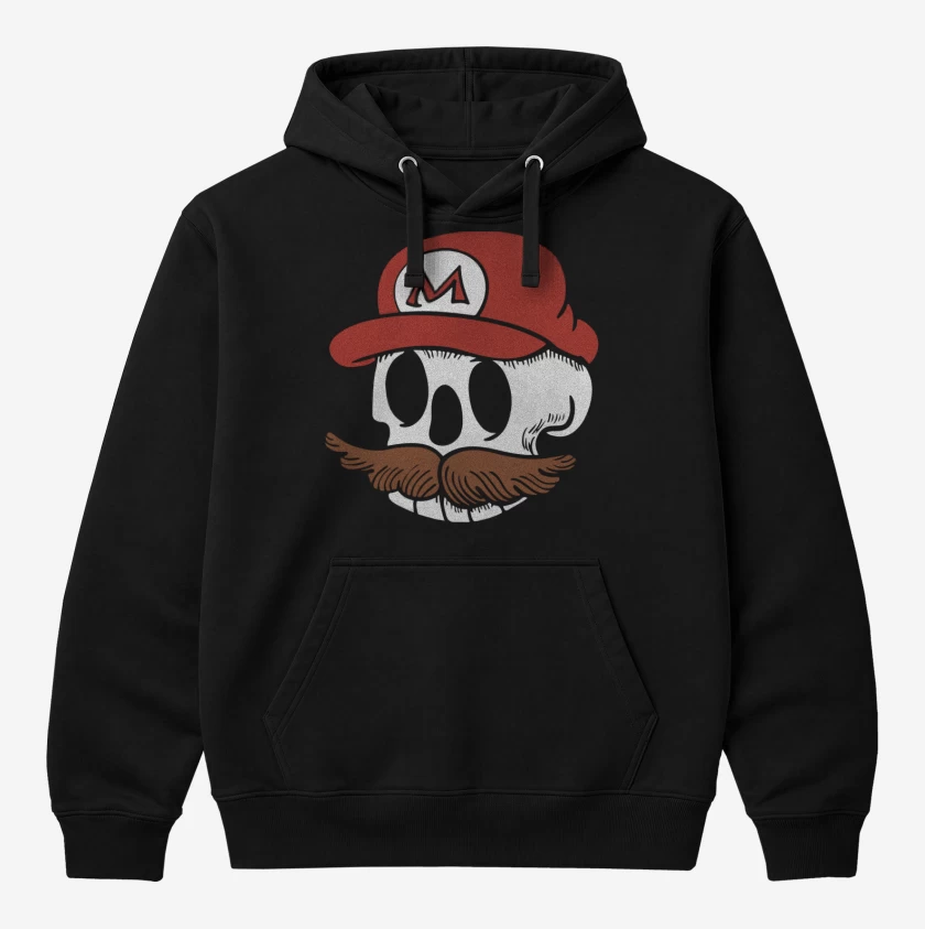Polerón Canguro Negro de Skull Bros V2