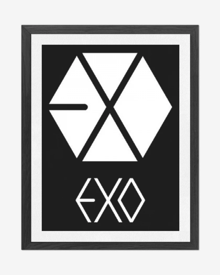 Cuadro decorativo Negro de Exo