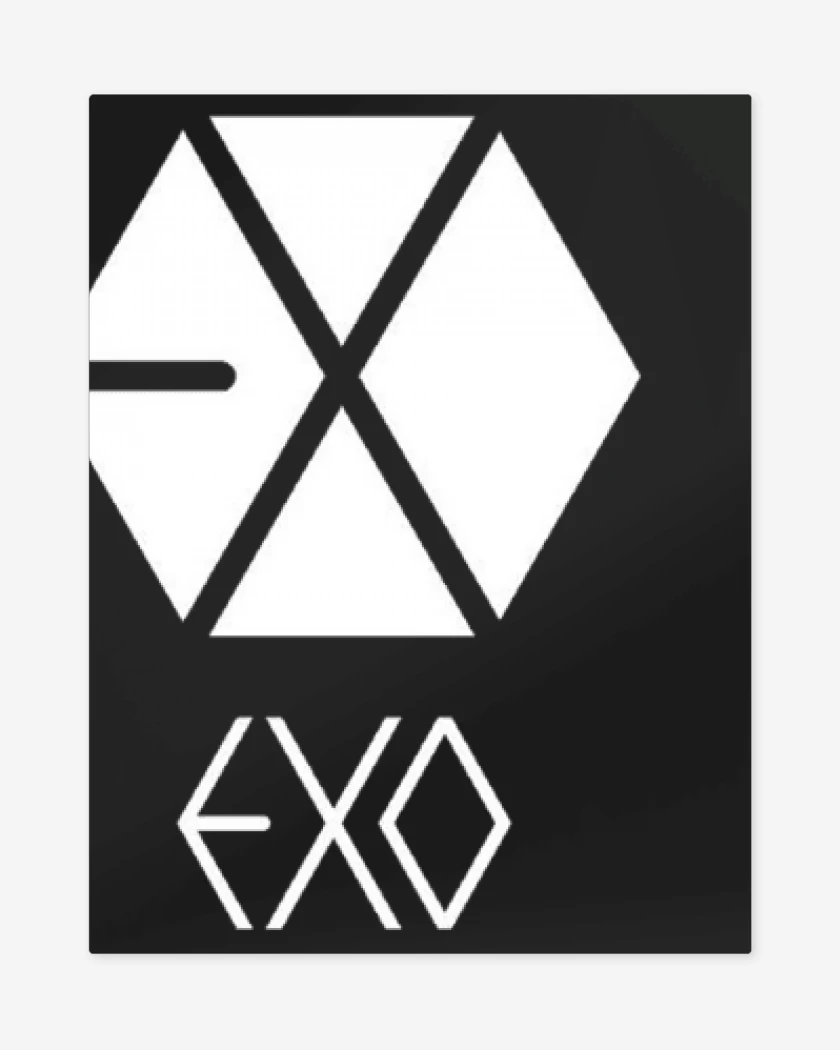 Print metalico Negro de Exo