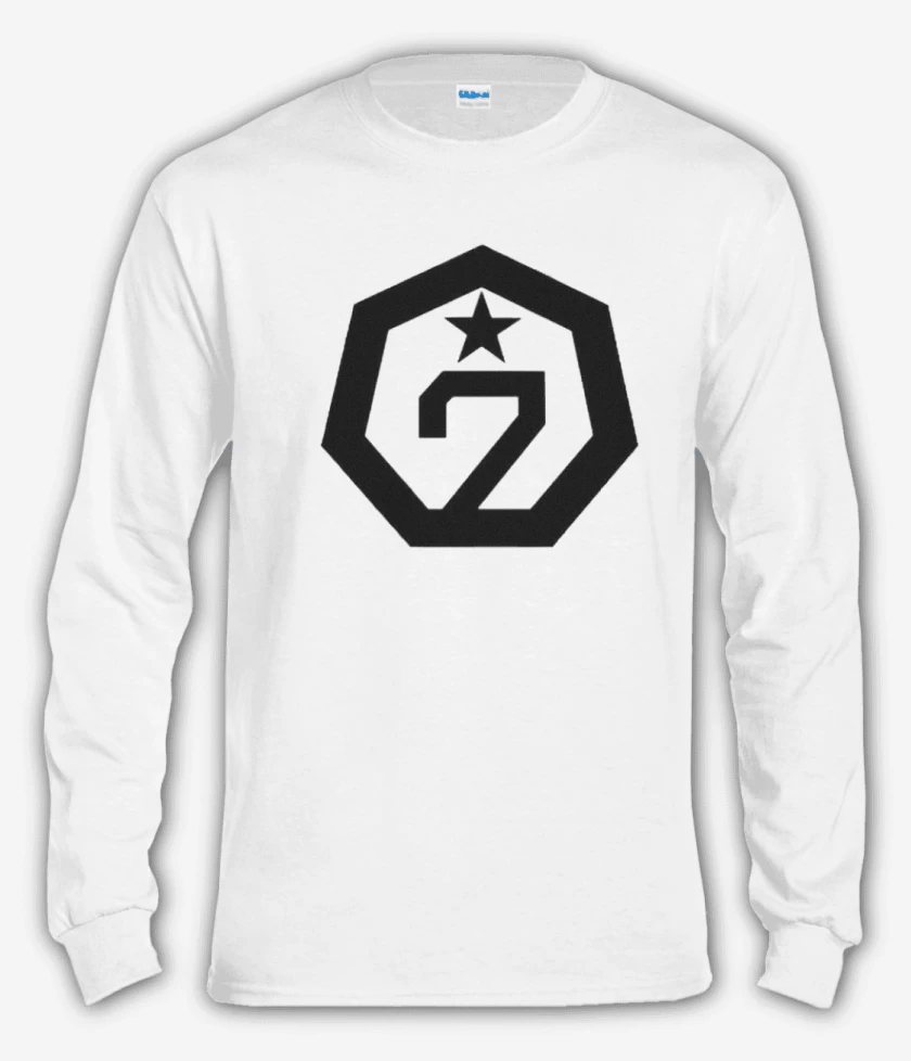 Polera manga larga Blanco de Got7