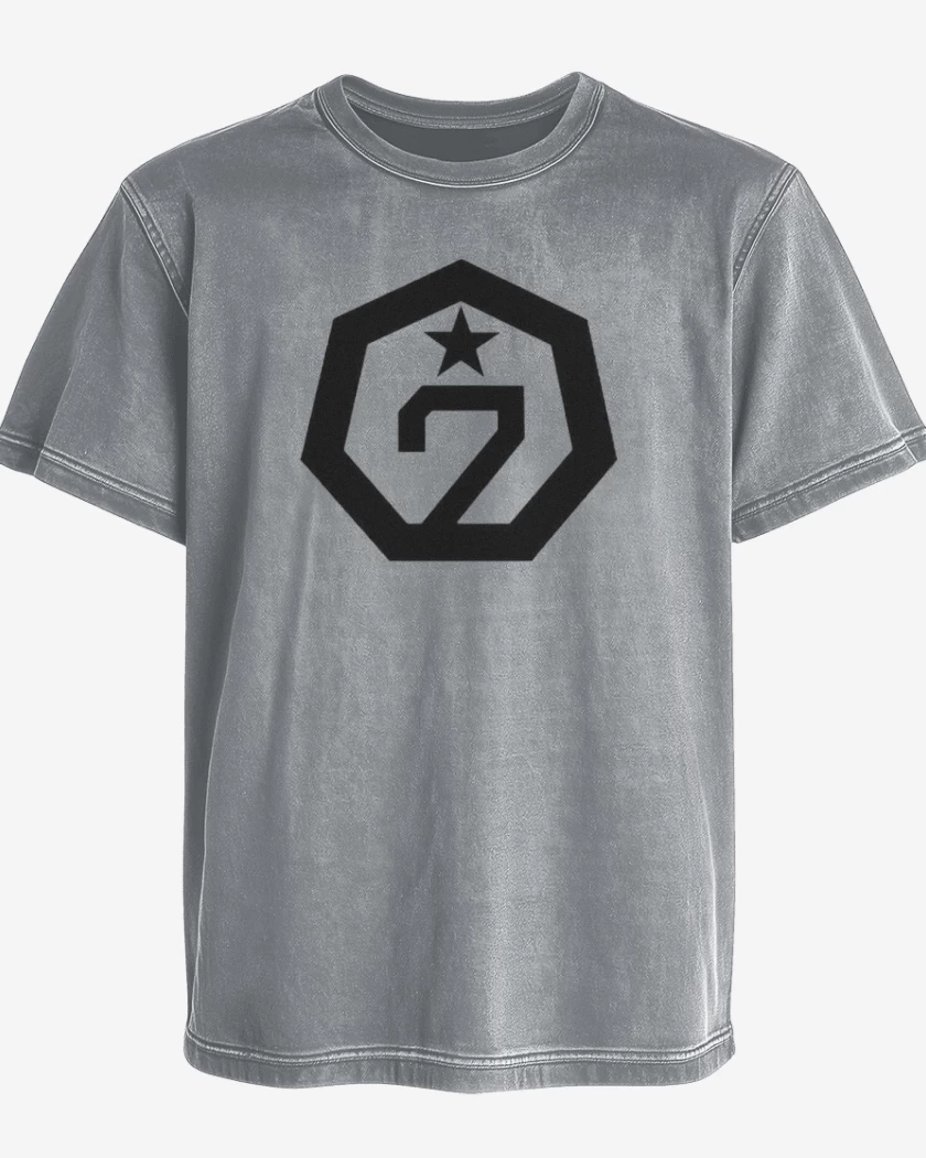 Polera desgastada Gris Melange de Got7