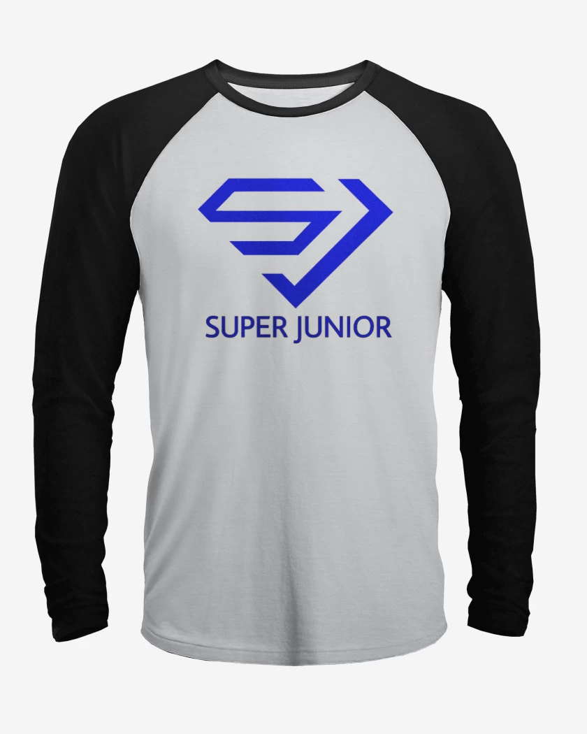 Polera Raglan Blanco / Negro de Superjunior