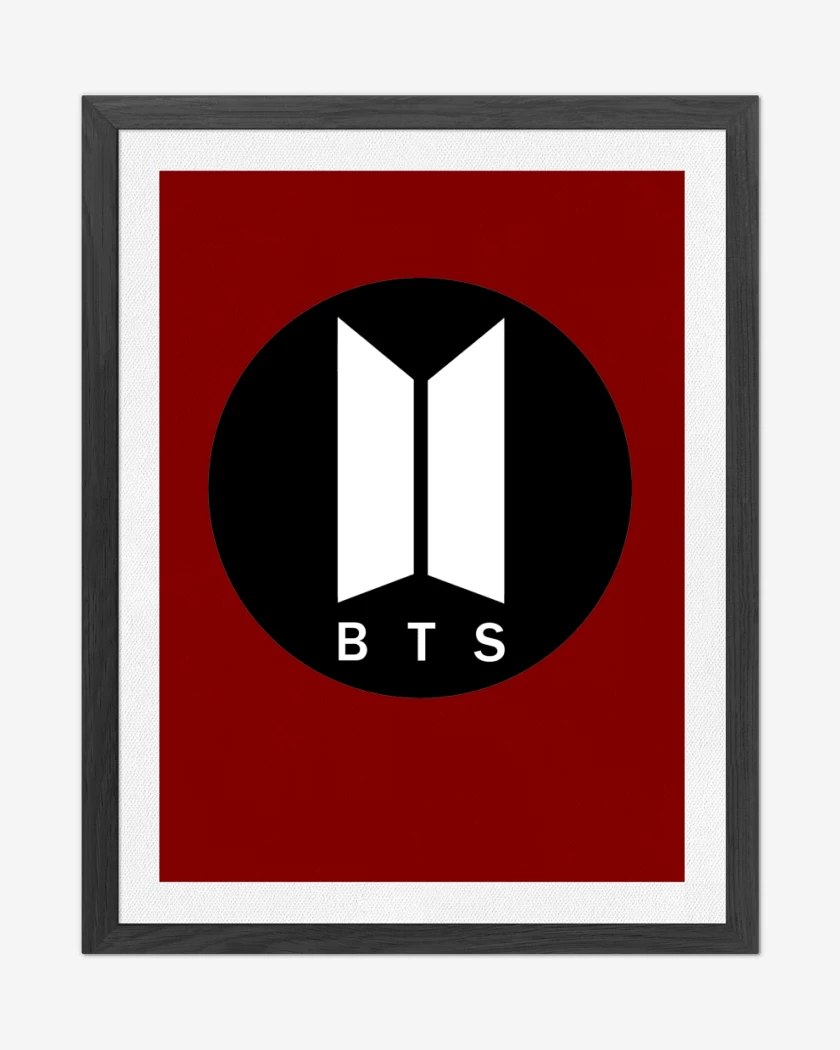 Cuadro decorativo Rojo de Bts II