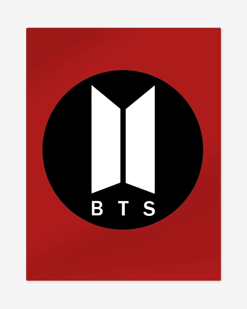Print metalico Rojo de Bts II