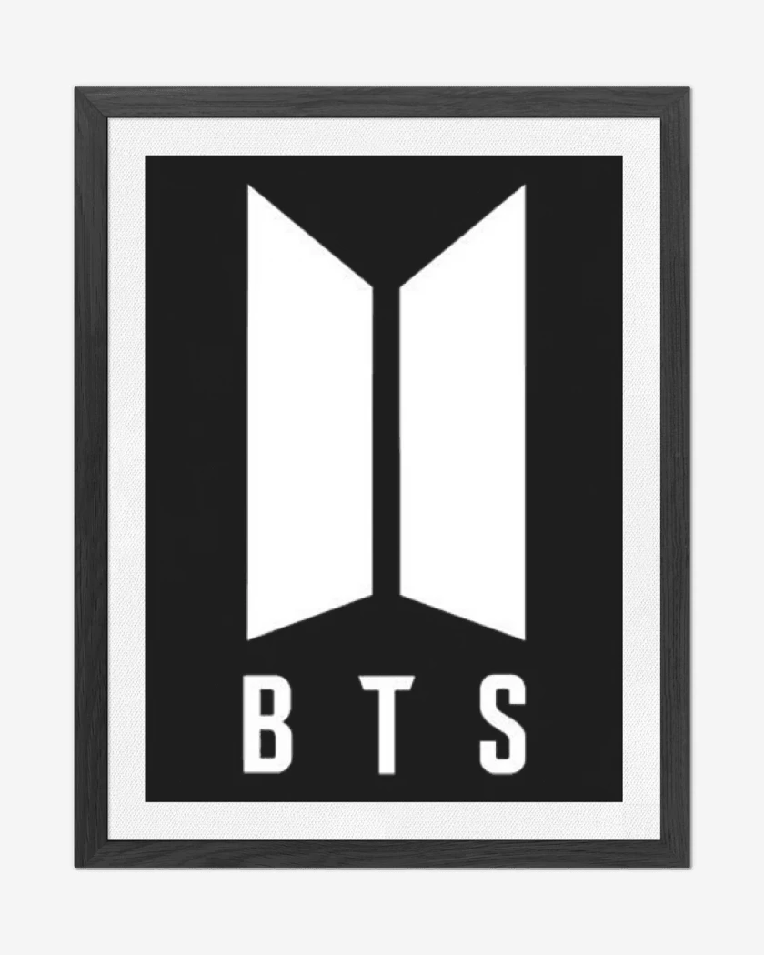 Cuadro decorativo Negro de BTS III