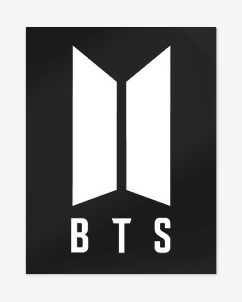 Print metalico Negro de BTS III