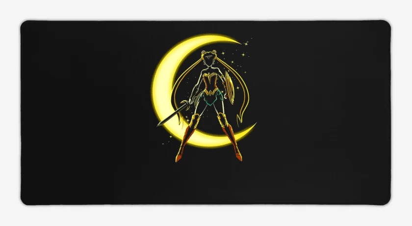 Mouse pad Gamer Negro de Luna maravilla