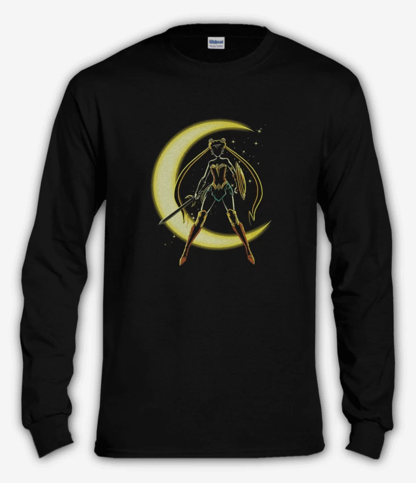 Polera manga larga Negro de Luna maravilla