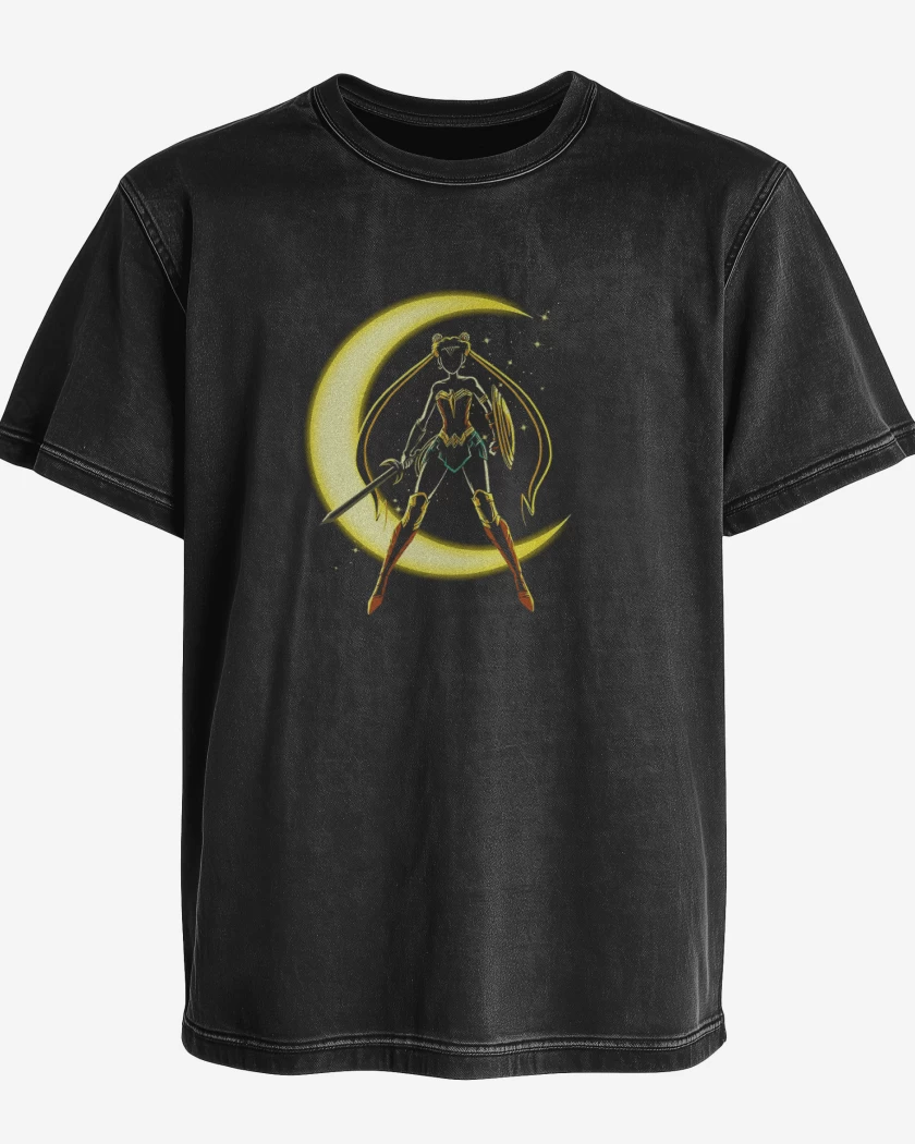 Polera desgastada Luna maravilla