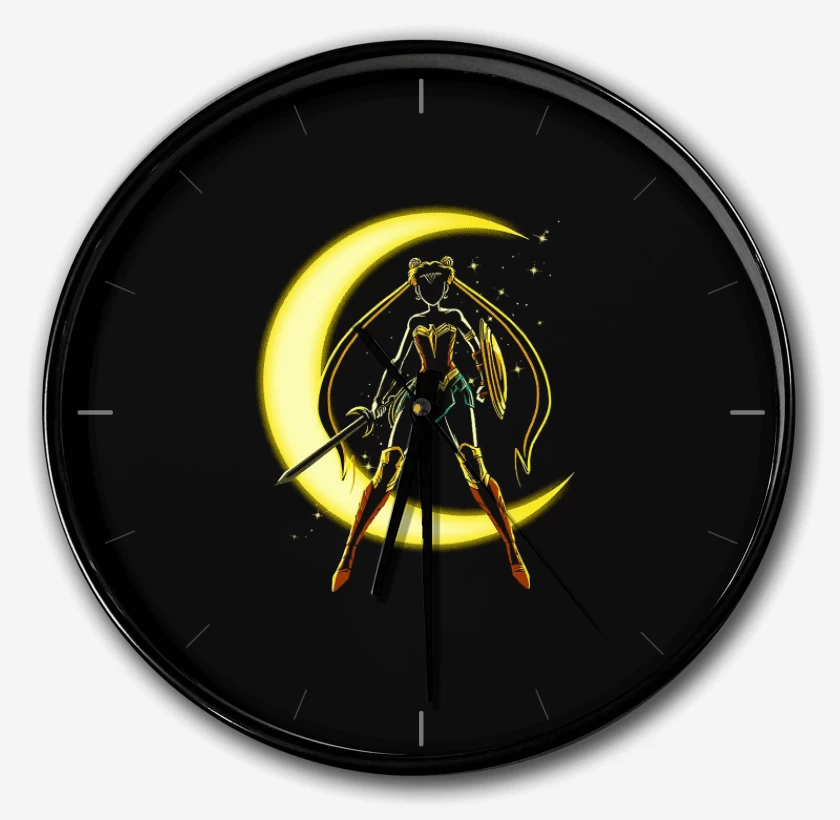 Reloj Negro de Luna maravilla