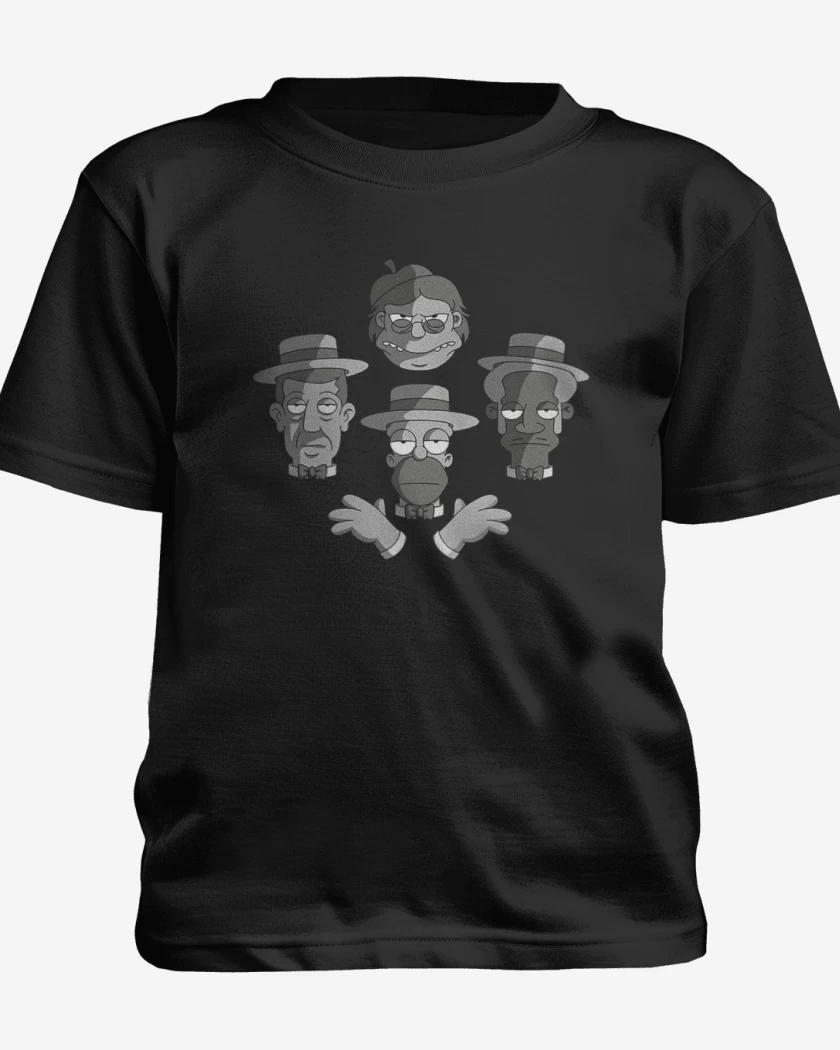 Polera de niño Negro de Borbotones