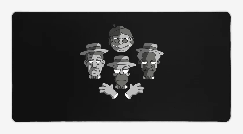Mouse pad Gamer Negro de Borbotones