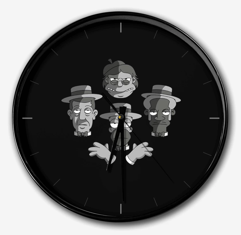 Reloj Negro de Borbotones