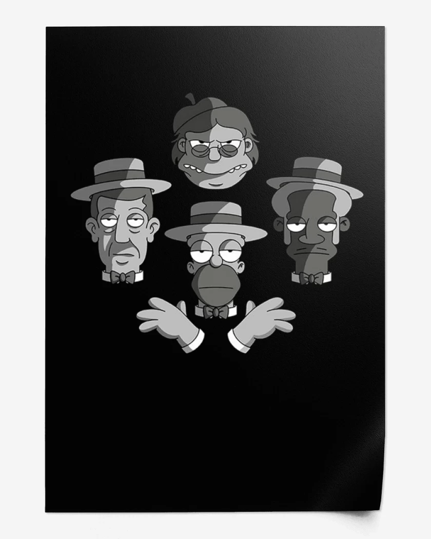 Print Negro de Borbotones