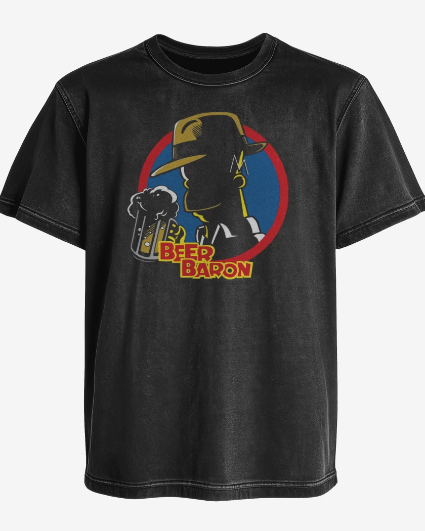 Polera desgastada Baron de la cerveza