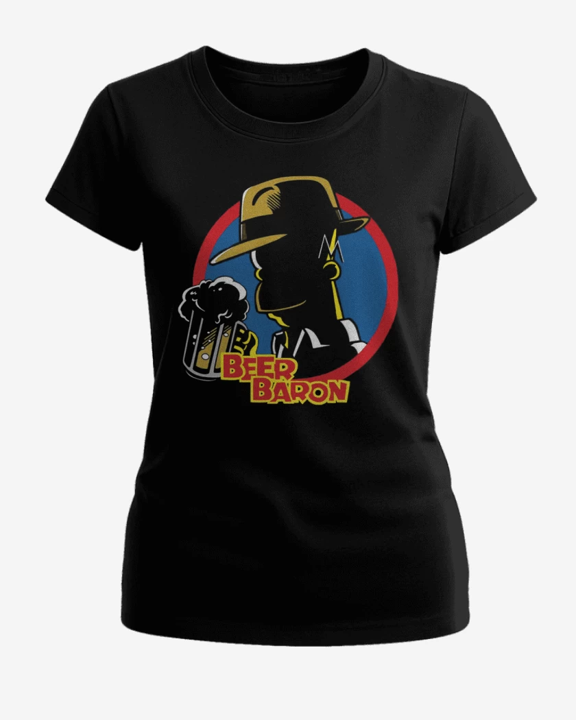 Polera de Mujer Negro de Baron de la cerveza