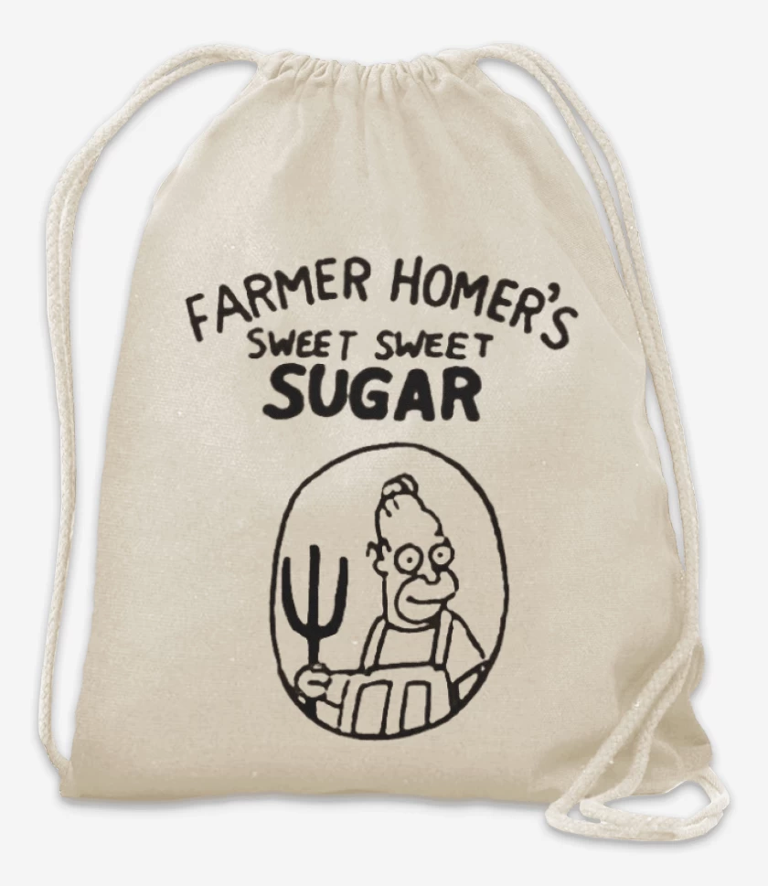Mochila Blanco de Farmer Homers sweet sugar