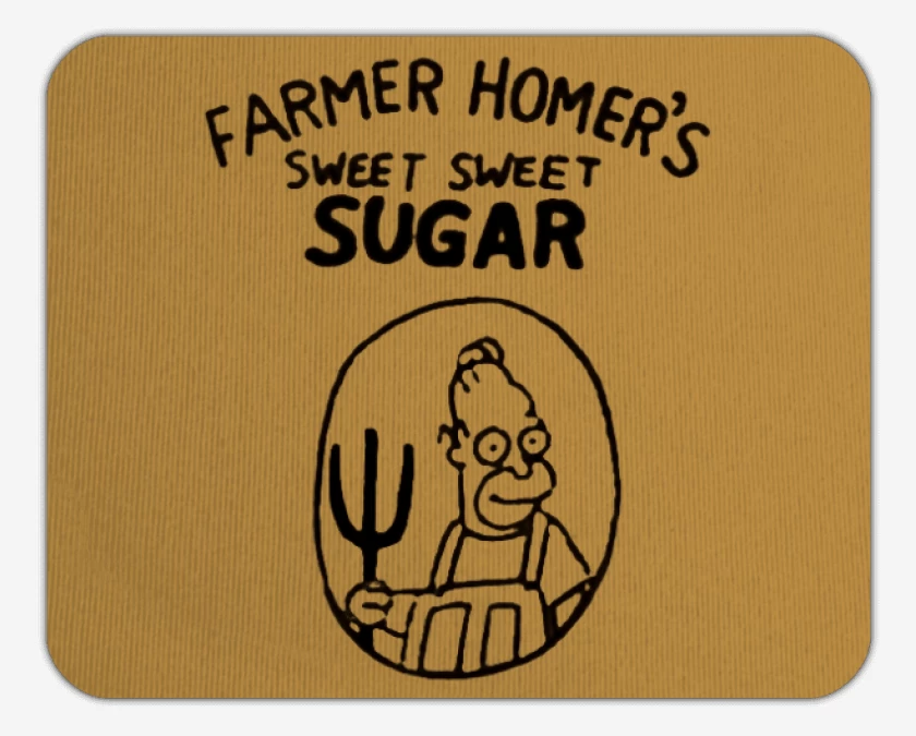 Mousepad Farmer Homers sweet sugar