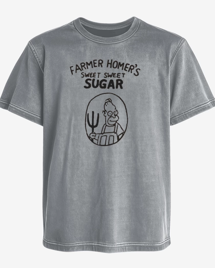 Polera desgastada Farmer Homers sweet sugar
