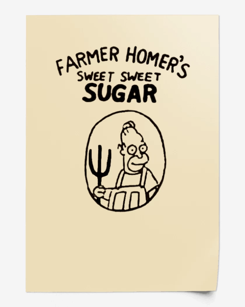Print Farmer Homers sweet sugar