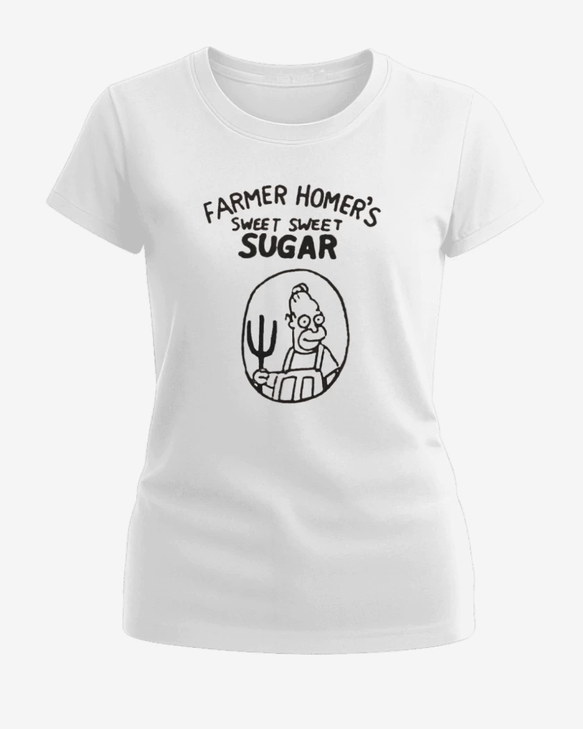 Polera de Mujer Blanco de Farmer Homers sweet sugar