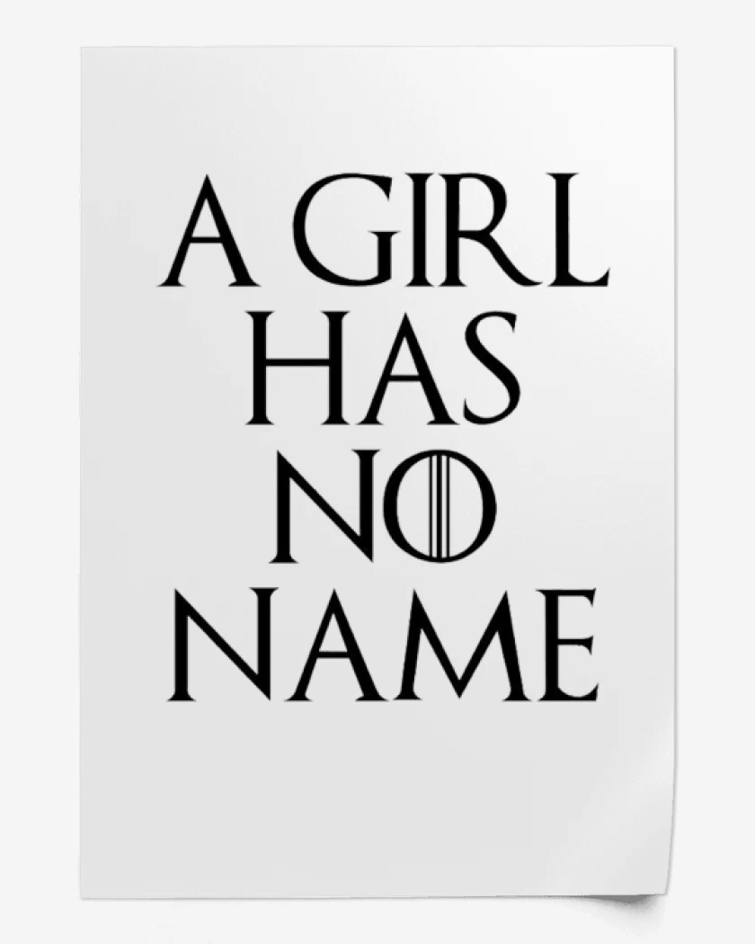 Print A girl...
