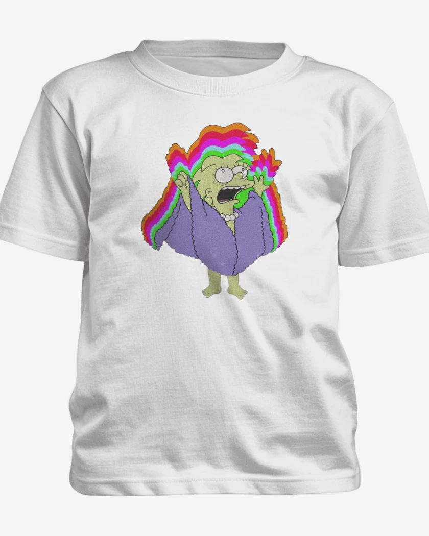 Polera de niño Blanco de Lisa reina de los lagartos