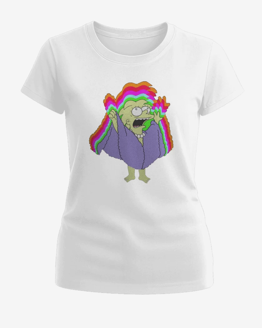 Polera de Mujer Blanco de Lisa reina de los lagartos