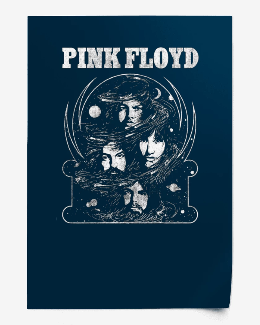 Print Pink Floyd faces