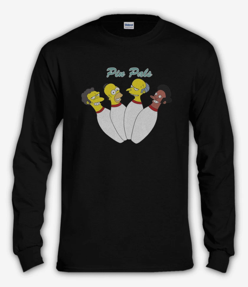 Polera manga larga Negro de Pin pals