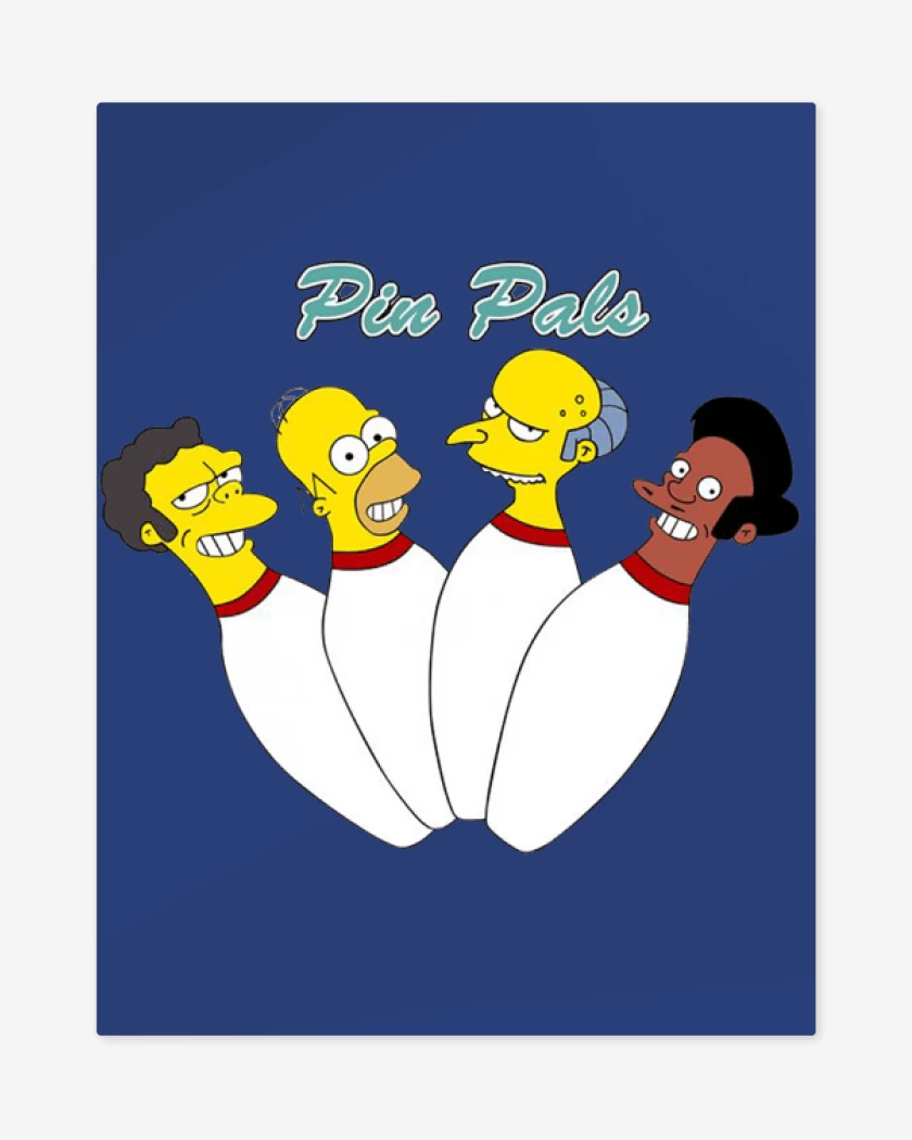 Print metalico Azul Rey de Pin pals