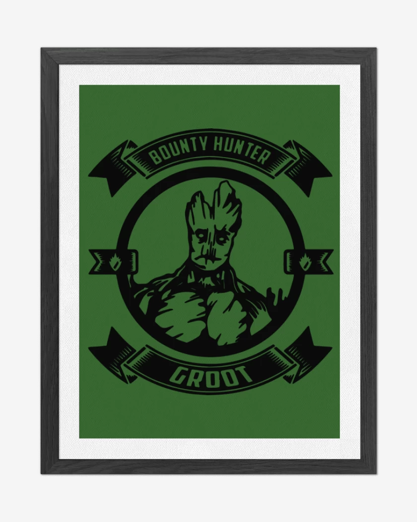 Cuadro decorativo Verde jade de Bounty Hunter Groot