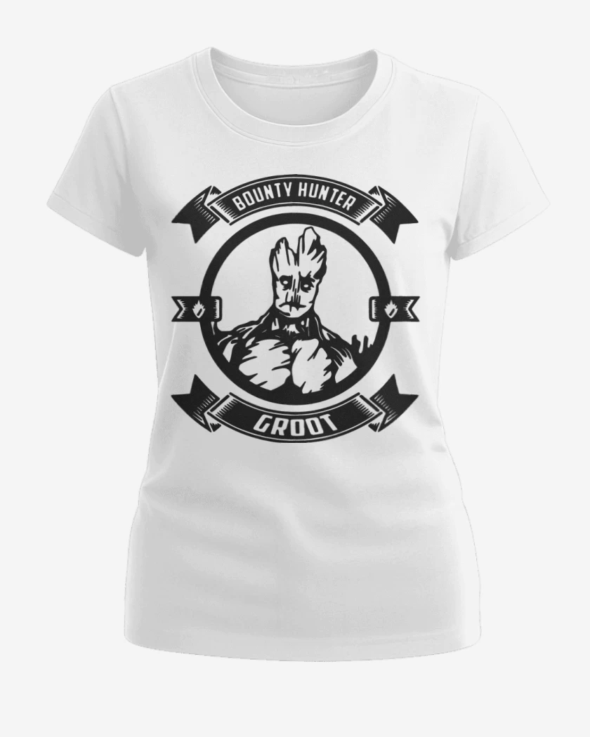 Polera de Mujer Blanco de Bounty Hunter Groot
