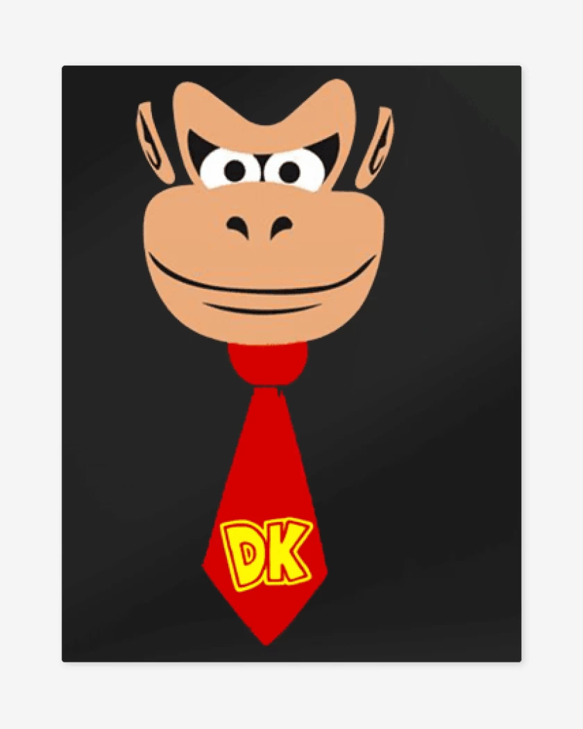 Print metalico Negro de Donkey Kong 2