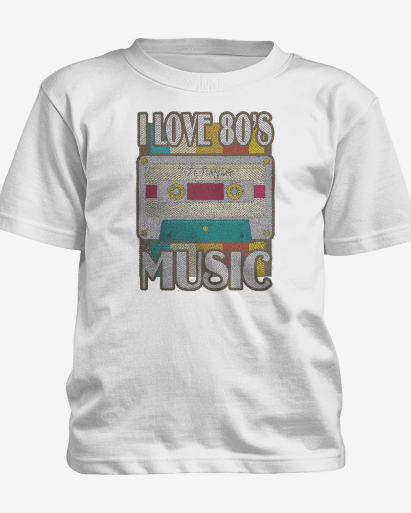 Polera de niño Blanco de I LOVE 80s