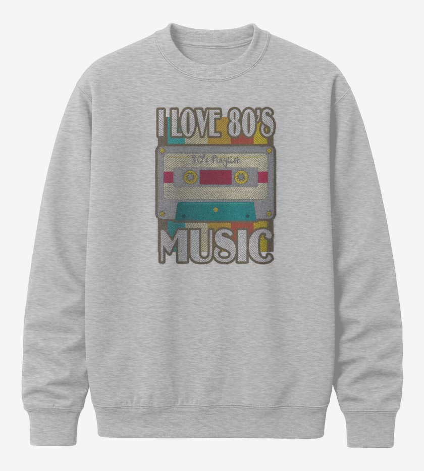 Poleron polo Gris Melange de I LOVE 80s