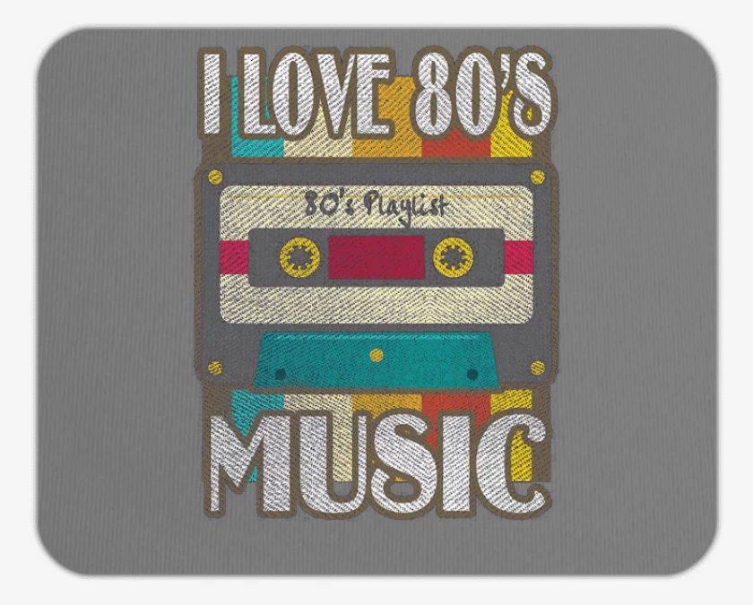Mousepad I LOVE 80s