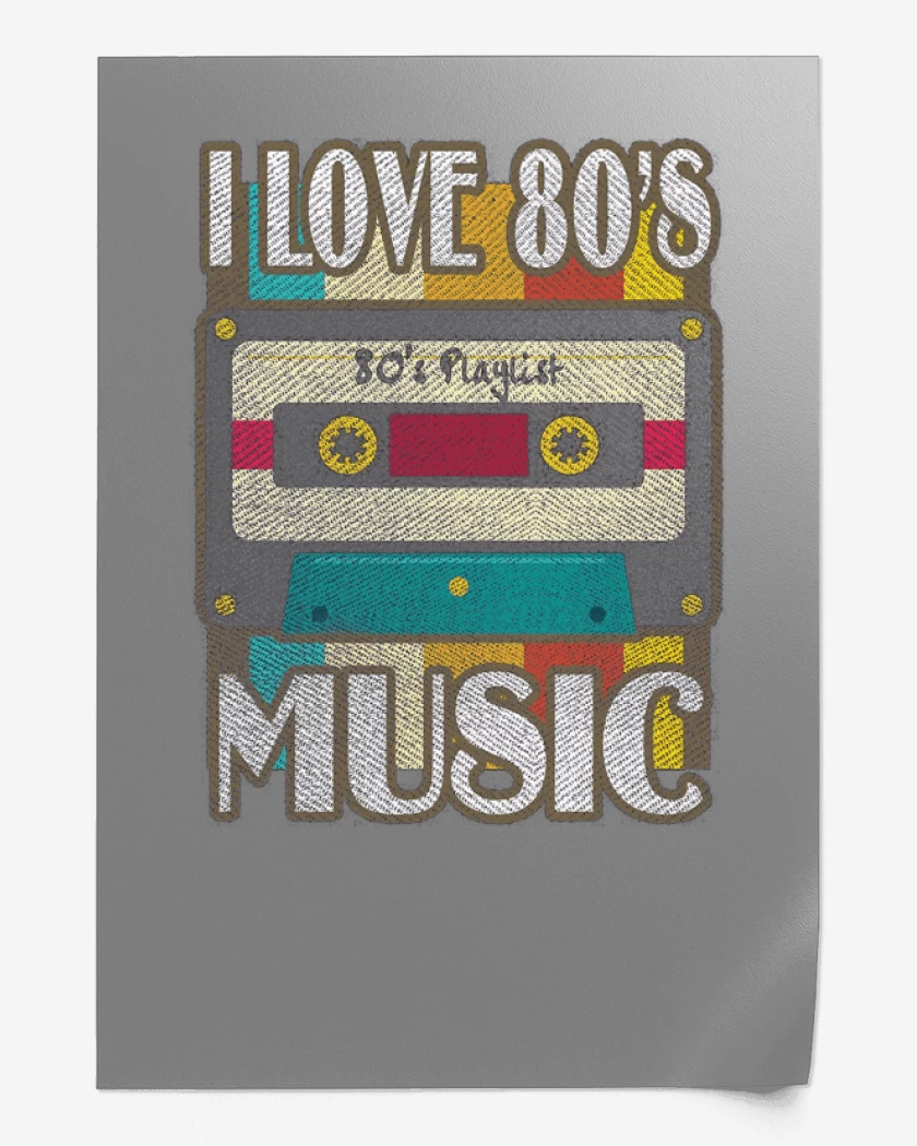 Print I LOVE 80s