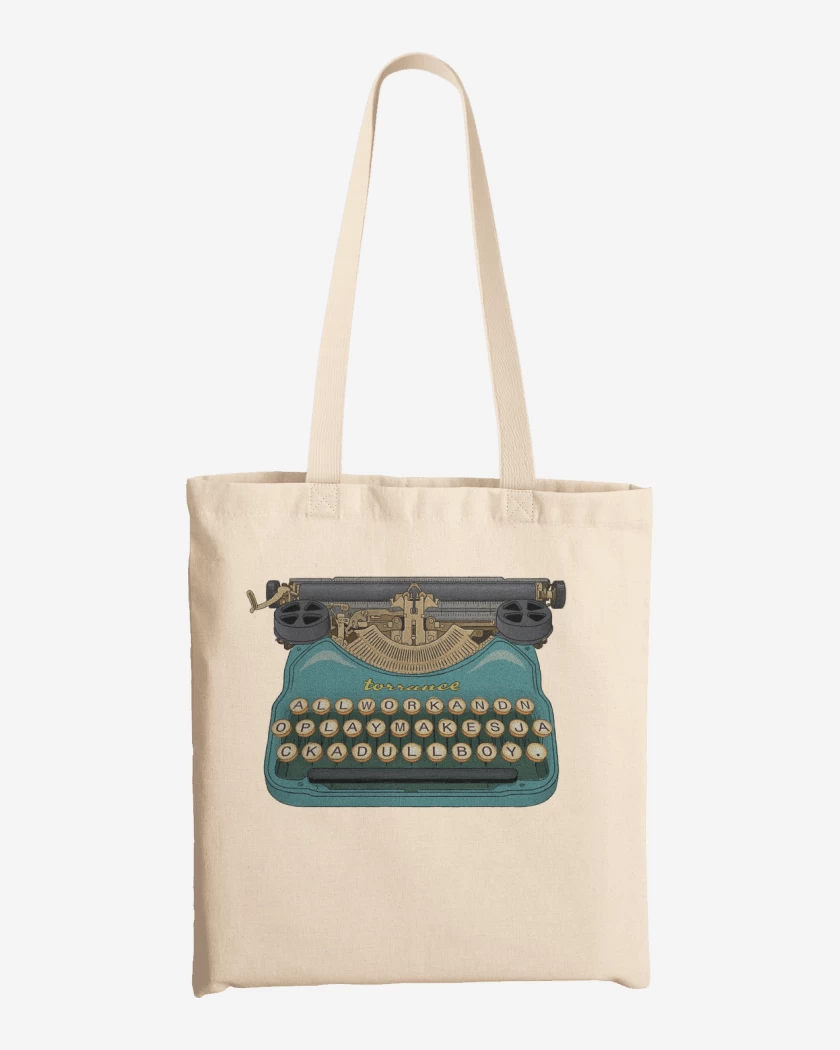Totebag Blanco de Torrance maquina
