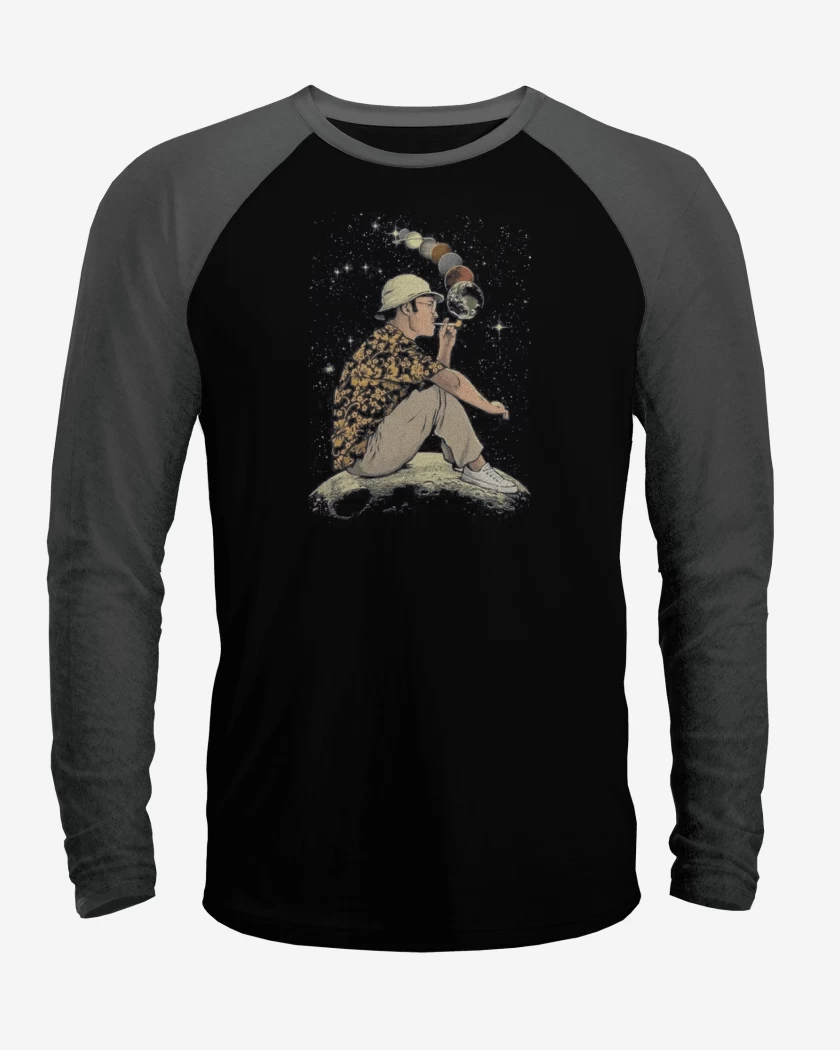 Polera Raglan Negro / Negro Heather de Pipa Luna 